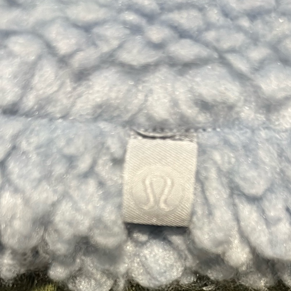 Lululemon Light Blue Textured Slightly Cropped Sweater - Picture 7 of 8